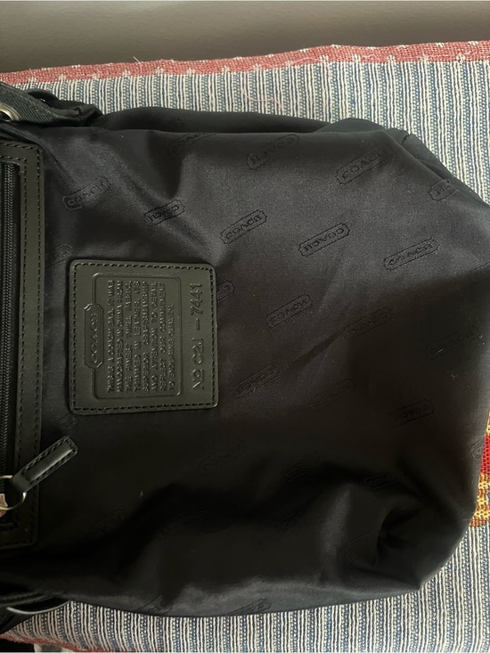Coach 2003 Vintage Mercer Twill Nylon Backpack Black Y2K main image 4